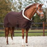 qhp coperta pile pelo collo 145 brown