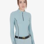 equestro maglia tecnica celeste M